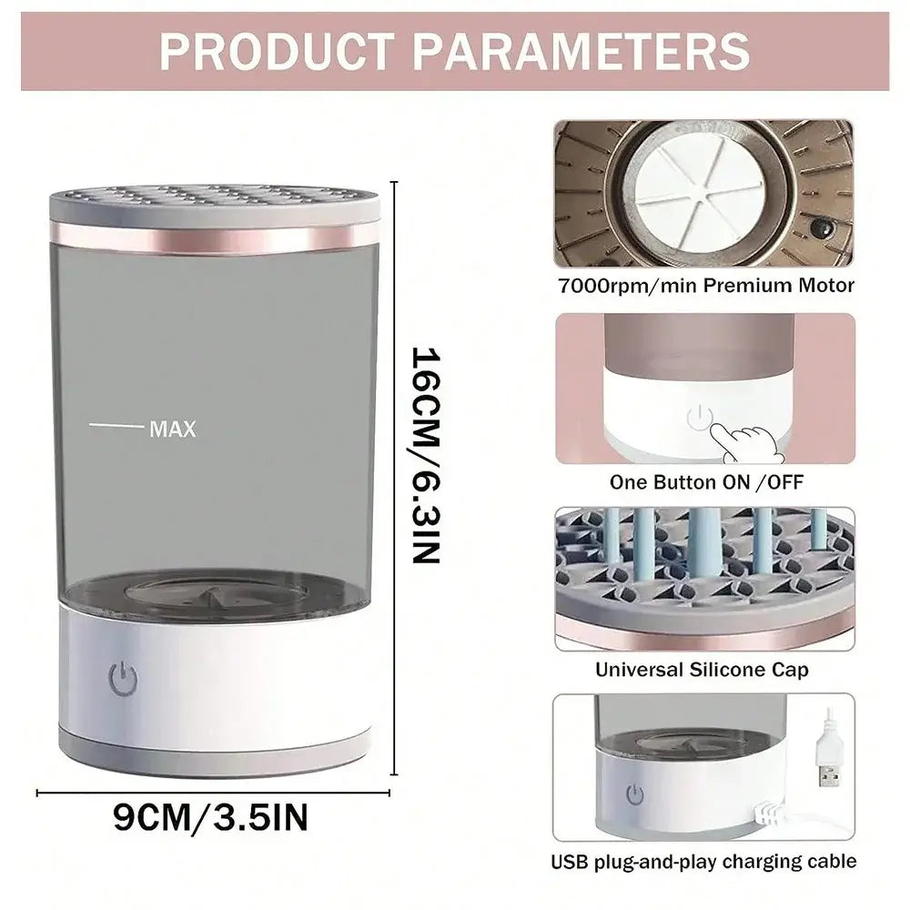 Product parameters of a cylindrical device with features and specifications.