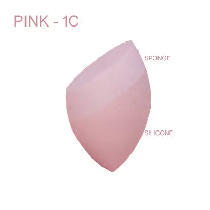 Pink silicone sponge labeled '1C' on a white background