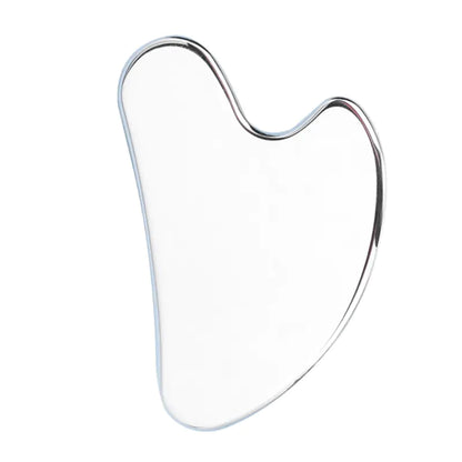 Metallic heart-shaped cookie cutter on a white background