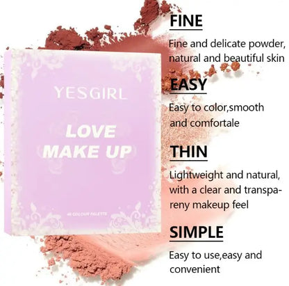 YESGIRL makeup product with text describing its features